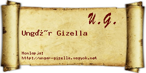 Ungár Gizella névjegykártya